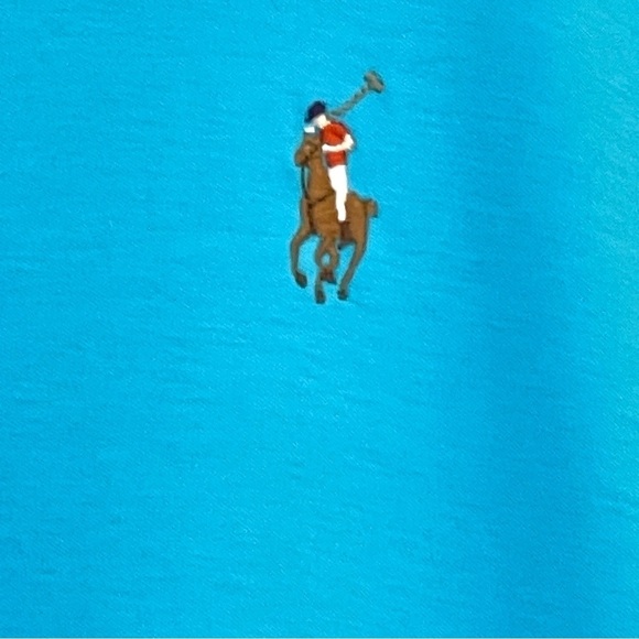 Polo Ralph Lauren Men’s 2XLT Tall Pima Cotton Polo Aqua Blue - Picture 3 of 14